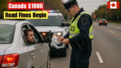 Canada Announces 2025 Road Safety Crackdown — Drivers Hit With $1,000 Fines From 1 December