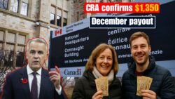 CRA Confirms $1,350 December Benefit — Millions to Receive Early Holiday Deposits
